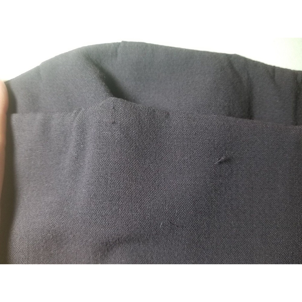 Eileen Fisher Plum Italian Fabric Front Zip Flat Front Wide Leg Pants Large - Picture 6 of 9